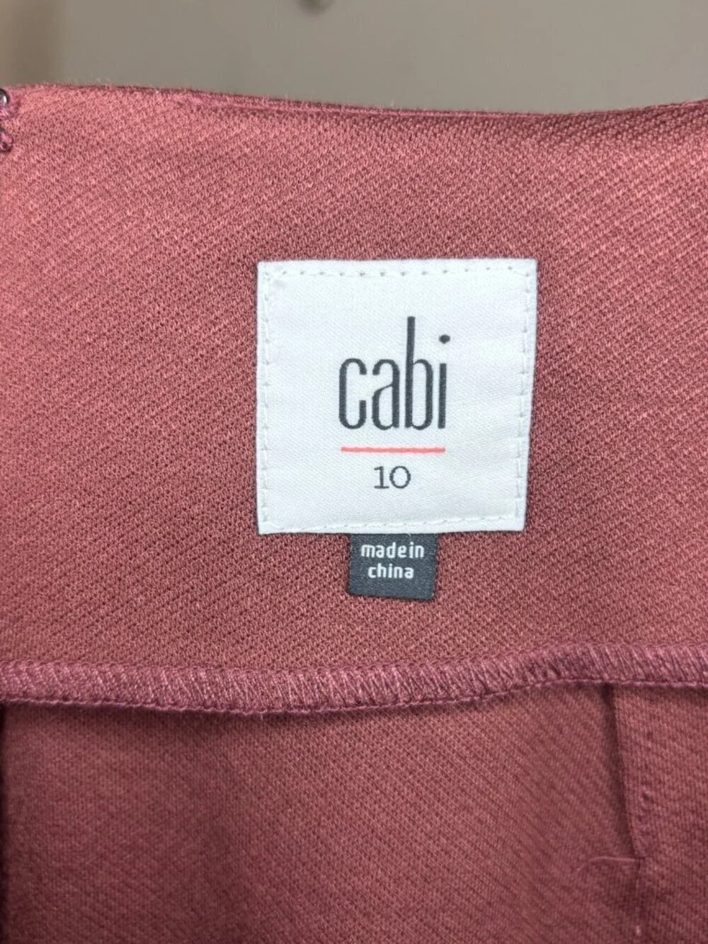 CAbi Boss Skirt Womens 10 Brown #3582 Professional Knee Length Pencil Pockets